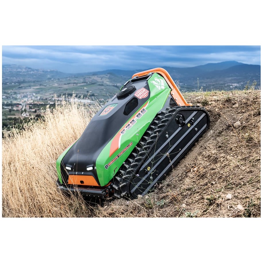 Débroussailleuse de pente radio-commandée MDB F23 Green Climber.