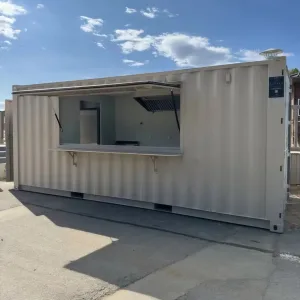 Kiosque Gastronomique « Prêt-à-Opérer » en Conteneur Maritime