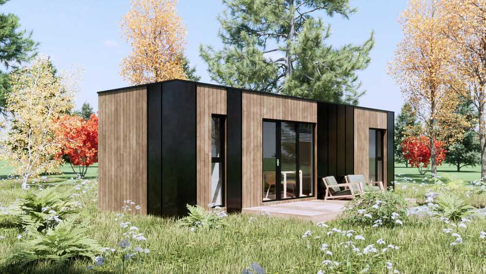 Maison modulaire Nomad Single – T2 compact de 36 m² clé en main