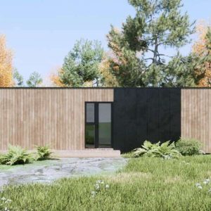 Maison préfabriquée T2 de 72 m², avec 2 salles de bain