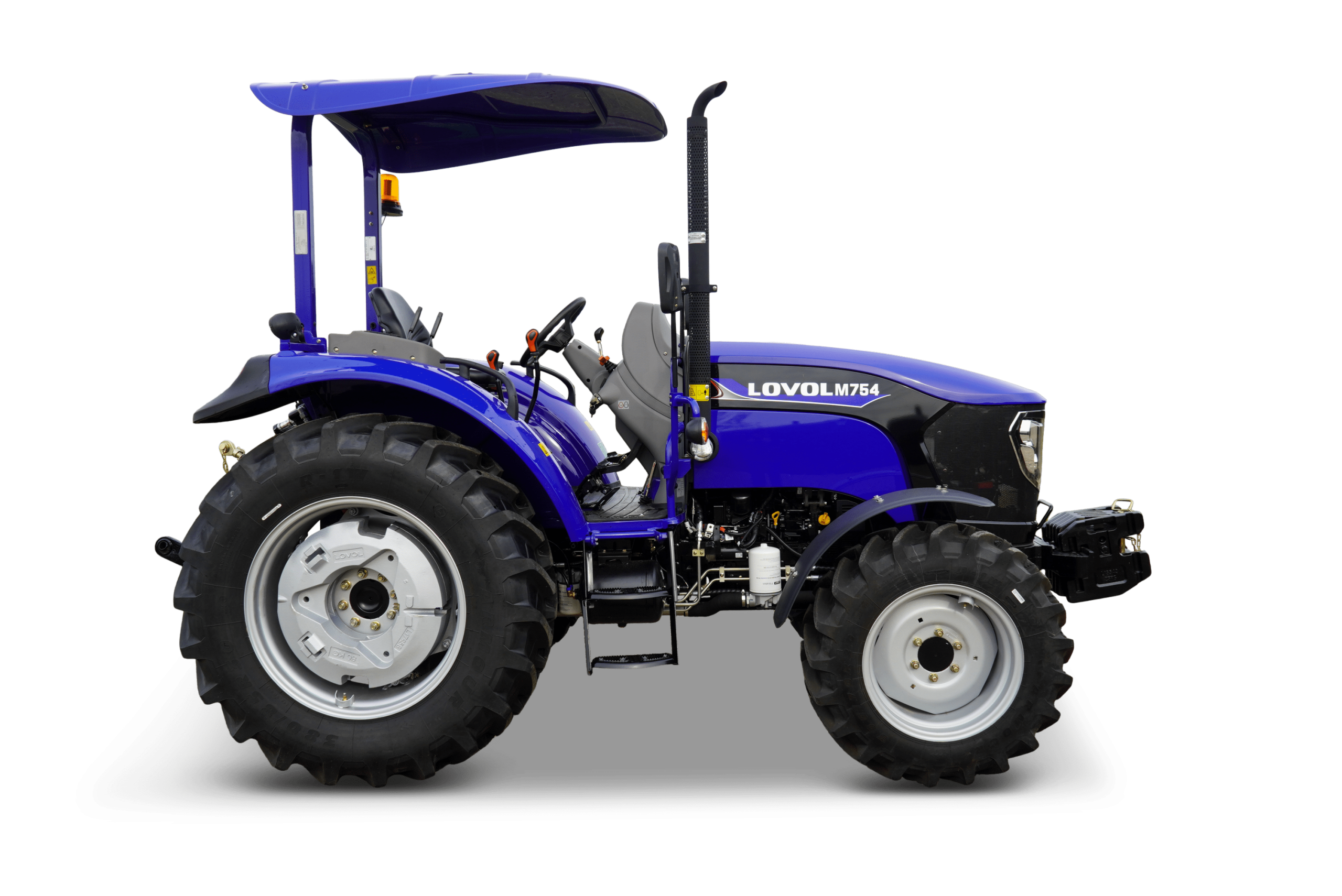 Tracteur agricole compact Lovol M754R.